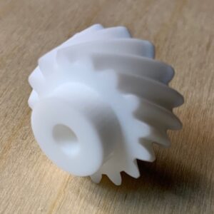Gear printed in Light Link™ PVDF SLA resin.